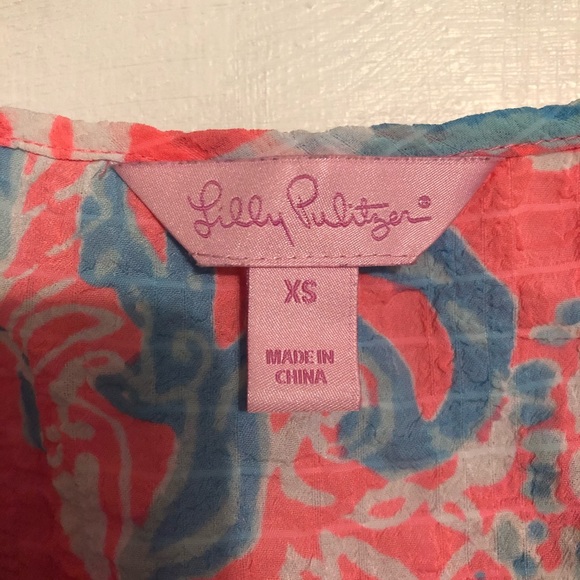 Lilly Pulitzer peplum tank top - Picture 3 of 3